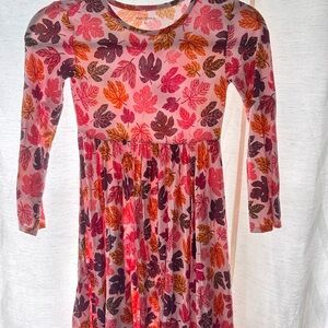 Posh Peanut Red Pleated Sundress with 3/4 Sleeves